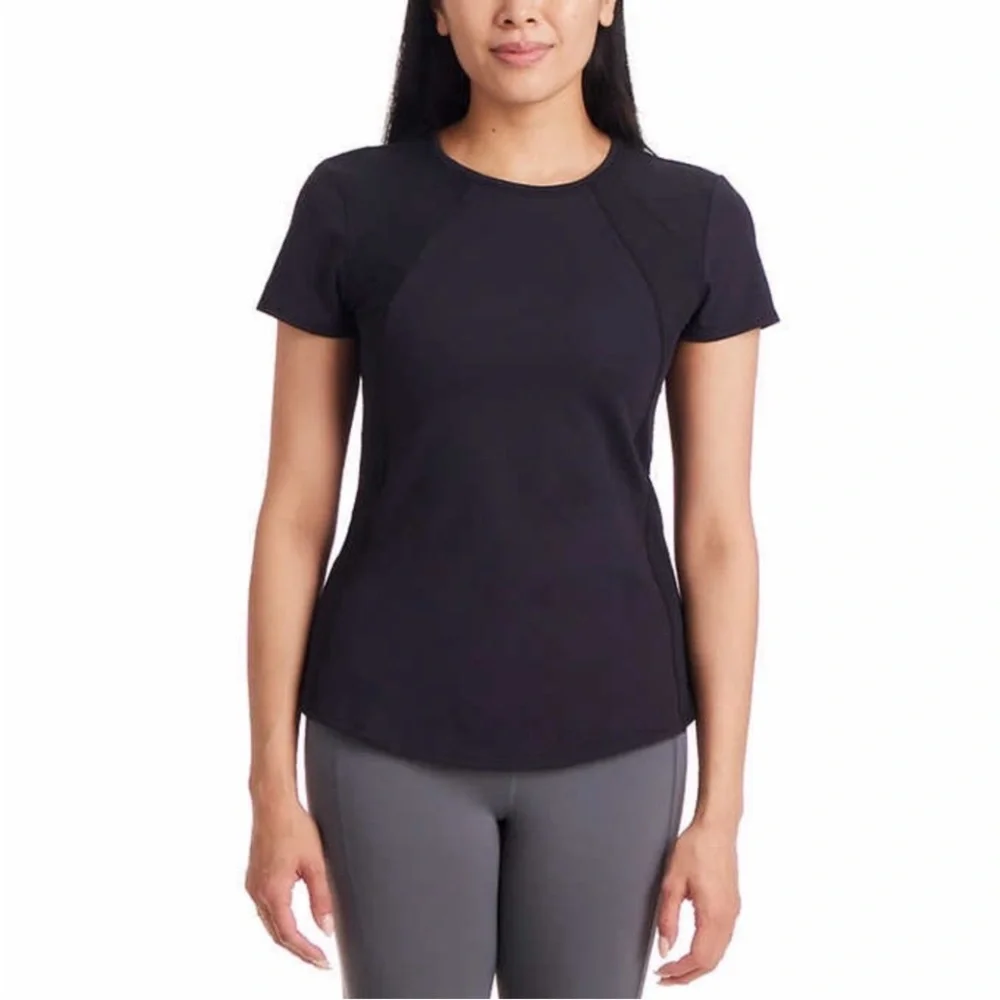 Spyder Active T-shirt Womens Black Shirt Top Workout Running Walking XXL - Picture 2 of 6